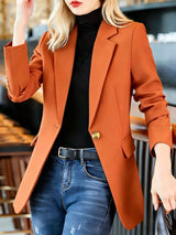 Blazer formal con solapa y un botón