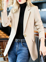Blazer formal con solapa y un botón