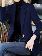 Blazer formal con solapa y un botón
