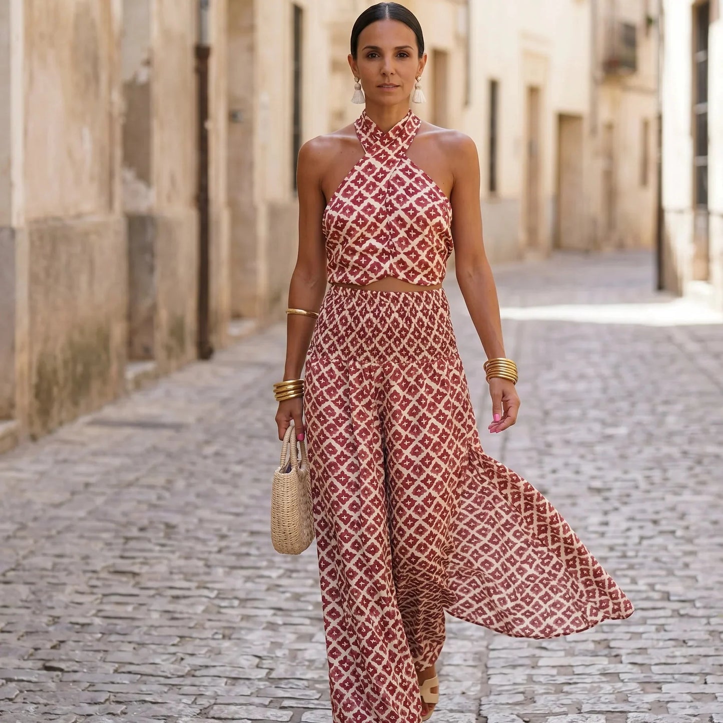 Elsa | Conjunto Elegante con Diseño de Hombros Descubiertos