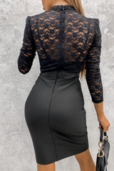Anna | Vestido de Encaje Negro