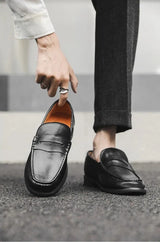Mocasines Casuales Slip-On de Piel Sintética