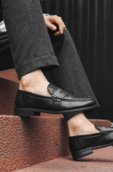 Mocasines Casuales Slip-On de Piel Sintética