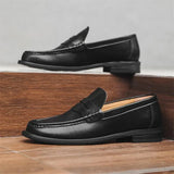 Mocasines Casuales Slip-On de Piel Sintética