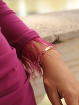 Vestido Midi Plumas