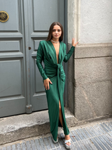 Vestido Nudo Fruncido