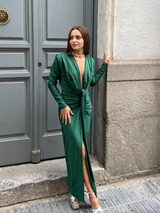 Vestido Nudo Fruncido